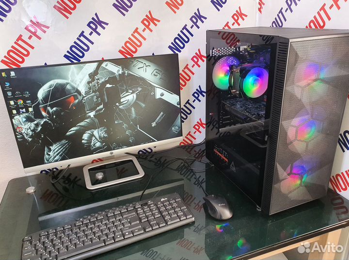 Игровой пк GTX1070/i5 7400/SSD+HDD/16гб DDR4