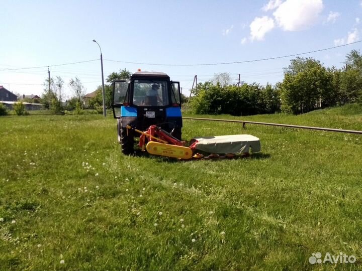 Покос травы и борщевика