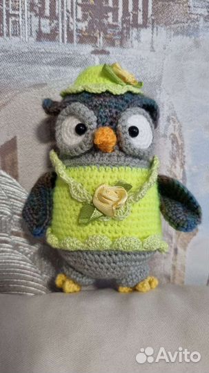 Совы вязаные игрушки ручной работы