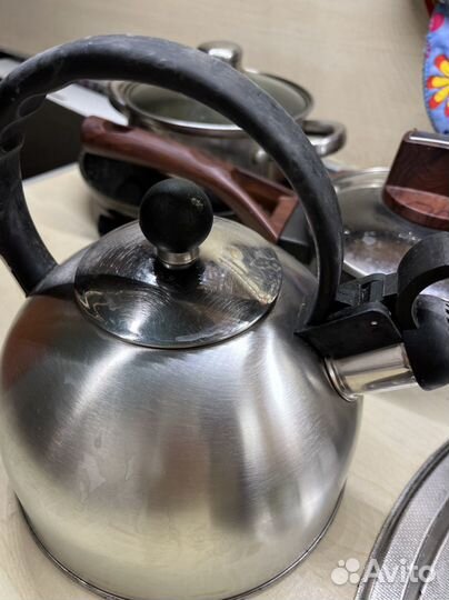 Чайник со свистком из нержавеющей стали