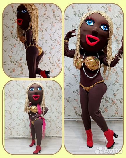 Ростовая кукла женщина мулатка