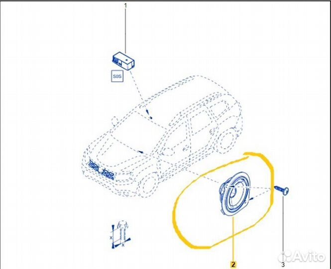 Динамик Renault Duster HJD K9KR858D165848 2021