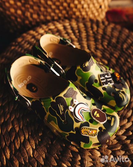 Кроксы Crocs x Bape Classic Clog