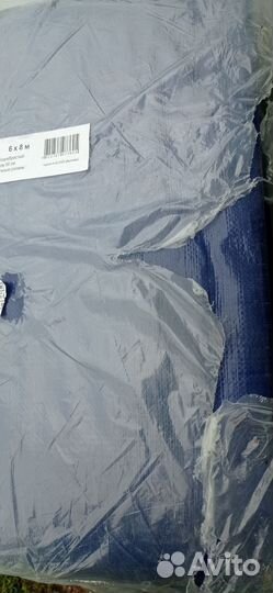 Тент тарпаулин с люверсами 6 на 8