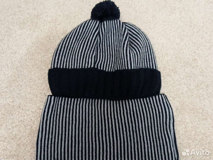 Комплект шапка и снуд для мальчика 54-56