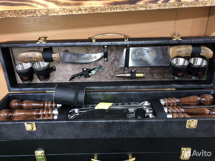 Шашлычный набор для пикника в чемодане