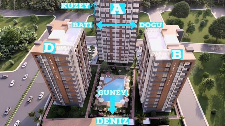 1-к. квартира, 67,9 м² (Турция)