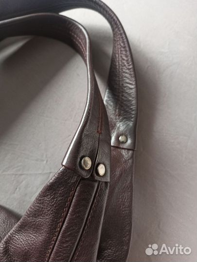 Сумка женская натуральная кожа коричневая
