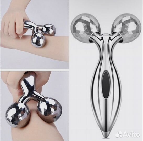 Массажер роликовый 3D для лица и тела