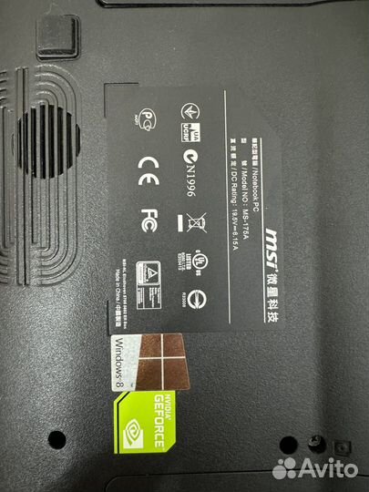 Ноутбук msi