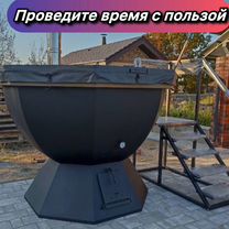 Банный чан с печью