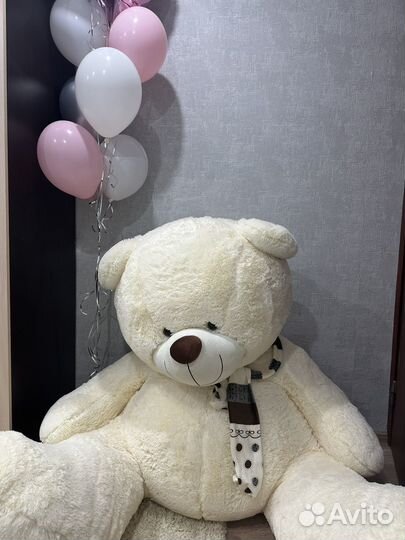 Большой плюшевый медведь 190см