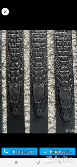 Мужской кожаный ремень ручной работы крс