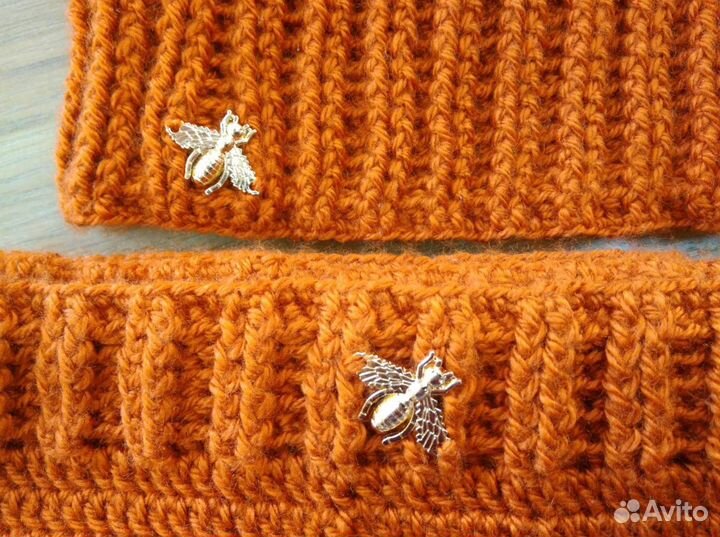 Комплект шапка и снуд женские