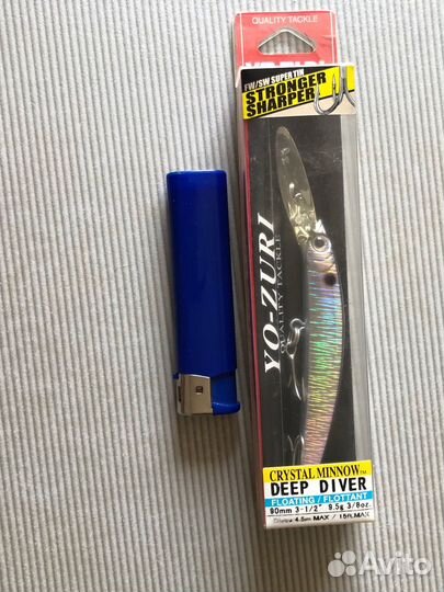 Воблер yo zuri crystal minnow deep diver 90 mm