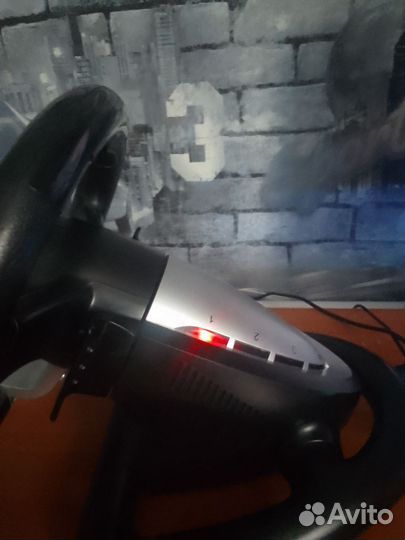 Игровой руль с педалями для пк