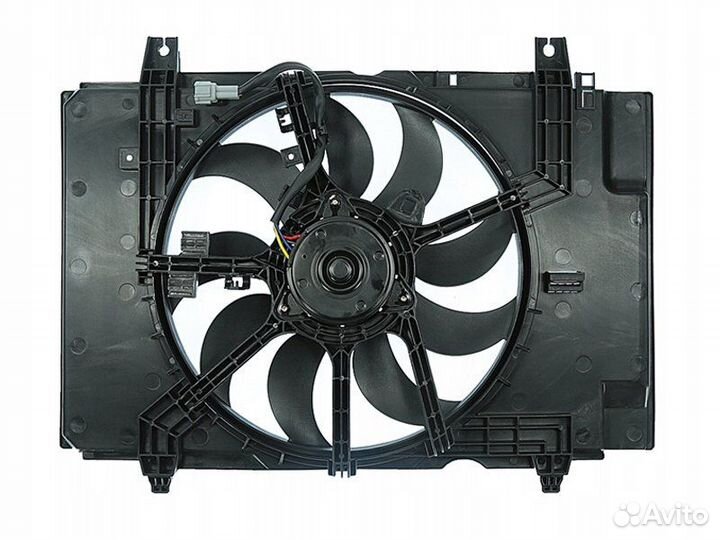 Tiida juke 10/sentra 14- мотор+вентилятор радиатор