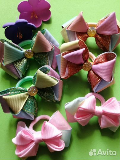 Резиночки для волос ручной работы