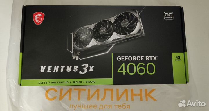 Новая MSI RTX 4060 Ventus 3x OC 8Gb
