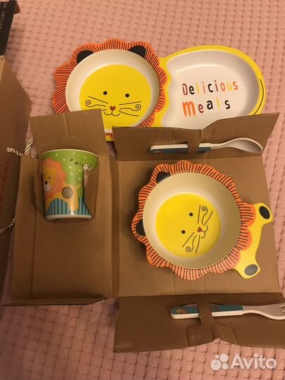 Набор детской посуды 5 предметов