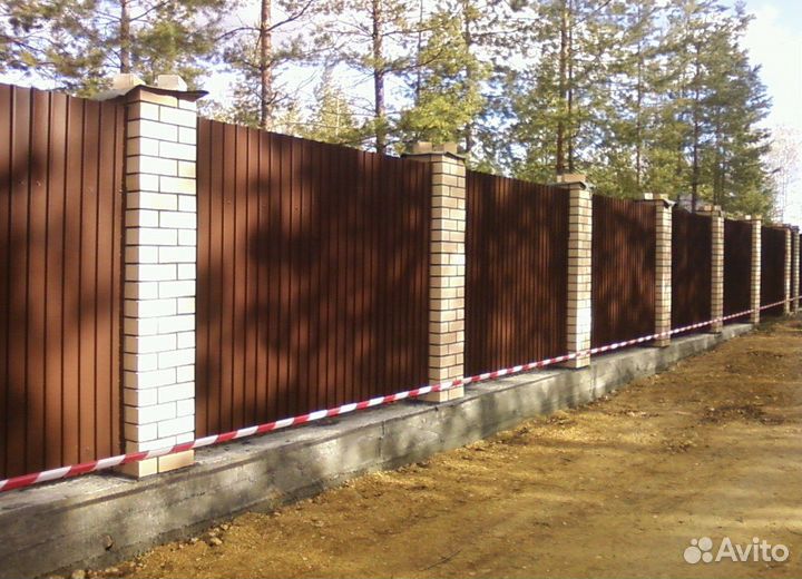 Забор из профлиста