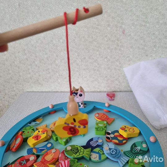 Развивающая игра Монтессори «Рыбалка» для детей