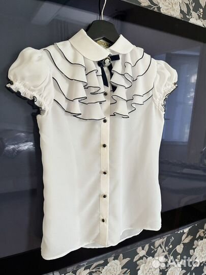 Блузка школьная 128 134 140 148