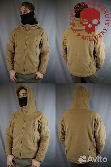 Тактическая флисовая кофта теплая военная