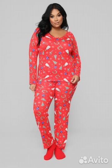 Новая новогодняя пижама Fashion Nova 3xl (52р)