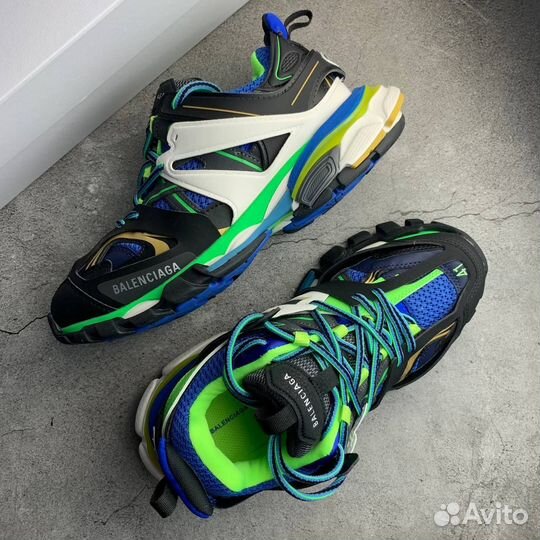Balenciaga Track Black Blue Green