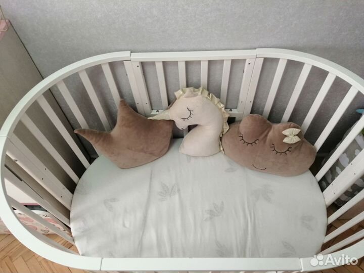 Круглая детская кроватка