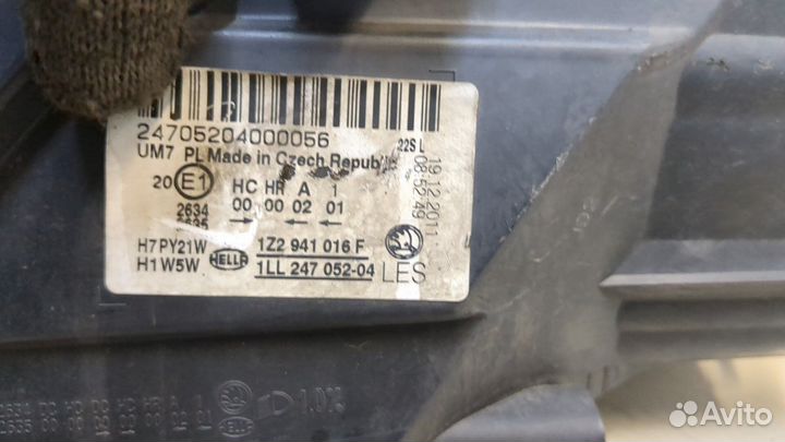 Фара (передняя) правая Skoda Octavia (A5), 2012