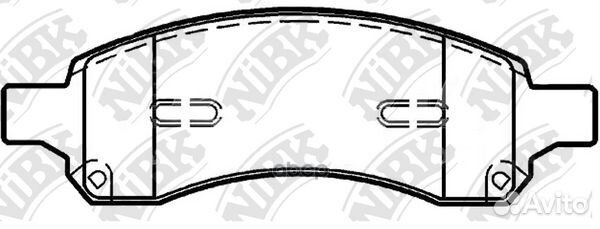 Колодки тормозные дисковые передн. chevrolet Tr