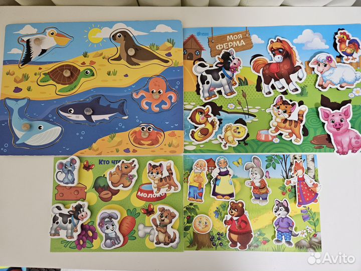 Развивающие игрушки для малышей на липучках