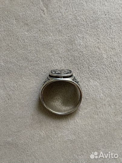 Серебряное кольцо мужское печатка
