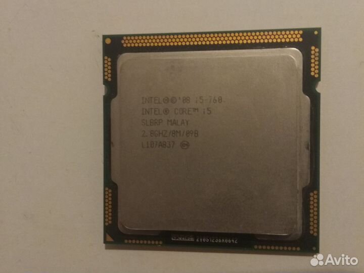 Процессор intel core i5-760