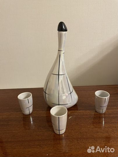 Графин штоф Гусь со стопками