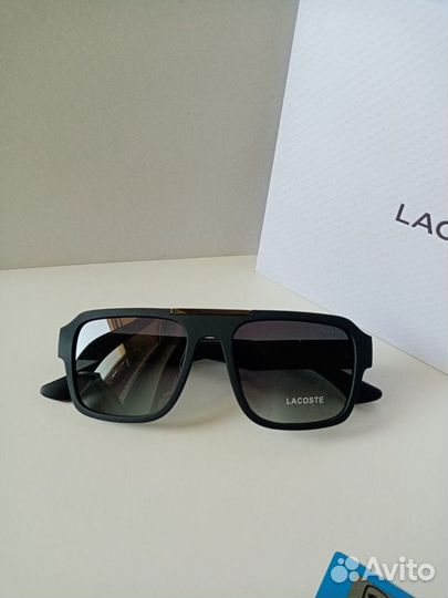 Солнцезащитные очки Lacoste polarized голубые с гр