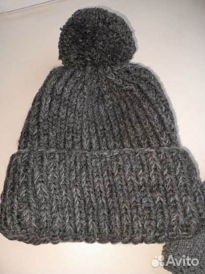 Комплект шапка и снуд зимний