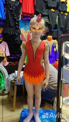 Купальник для художественной гимнастики р. 122 +12