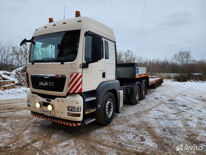 Услуги низкорамного трала, негабарит, г/п 58 тонн