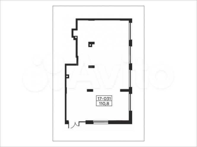 Аренда, торговое помещение площадью 106.8 кв.м