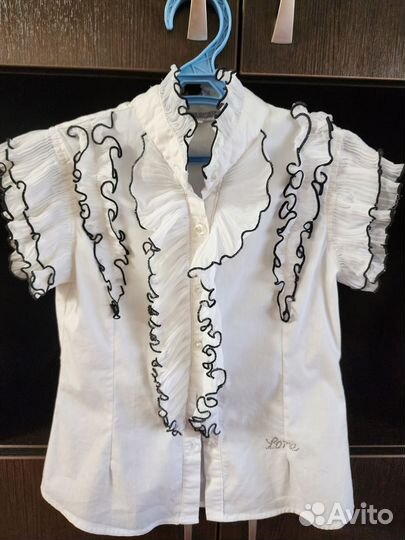 Блузка белая школьная 134