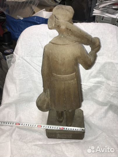 Винтажная Статуэтка английского шахтера из дерева