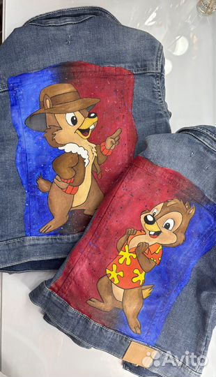Рисунок на джининсовке (роспись)