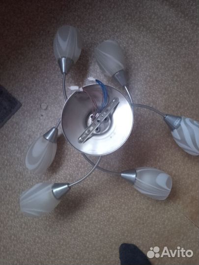 Люстра потолочная подвесная бу