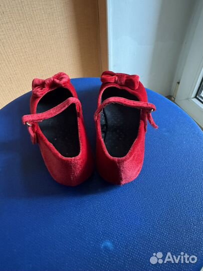 Балетки бархатные