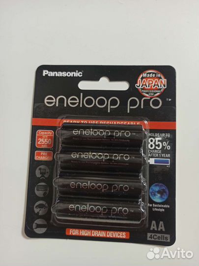 Panasonic Eneloop pro AA блистер 4шт аккумулятор