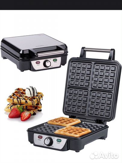 Электрическая вафельница новая