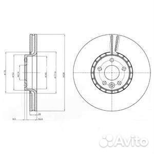 Диск тормозной передний Delphi BG9085
